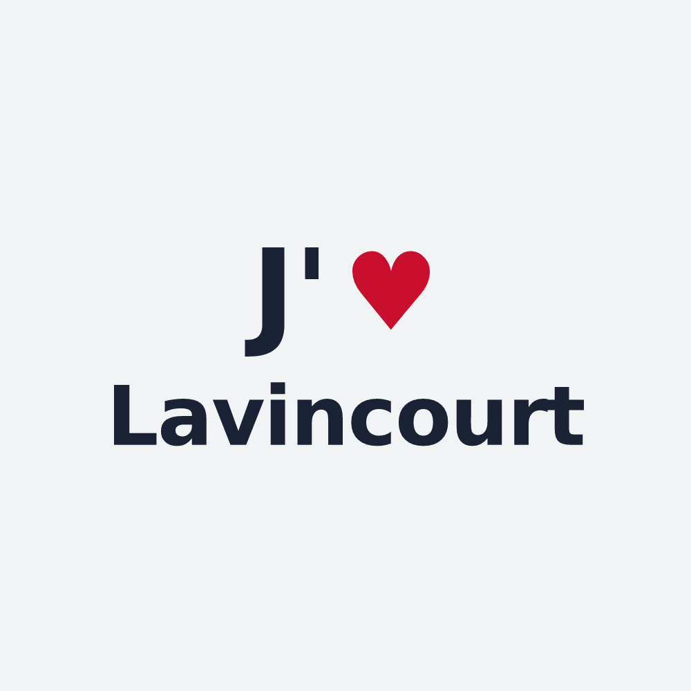 Poster personnalisé Lavincourt — design J'aime Lavincourt