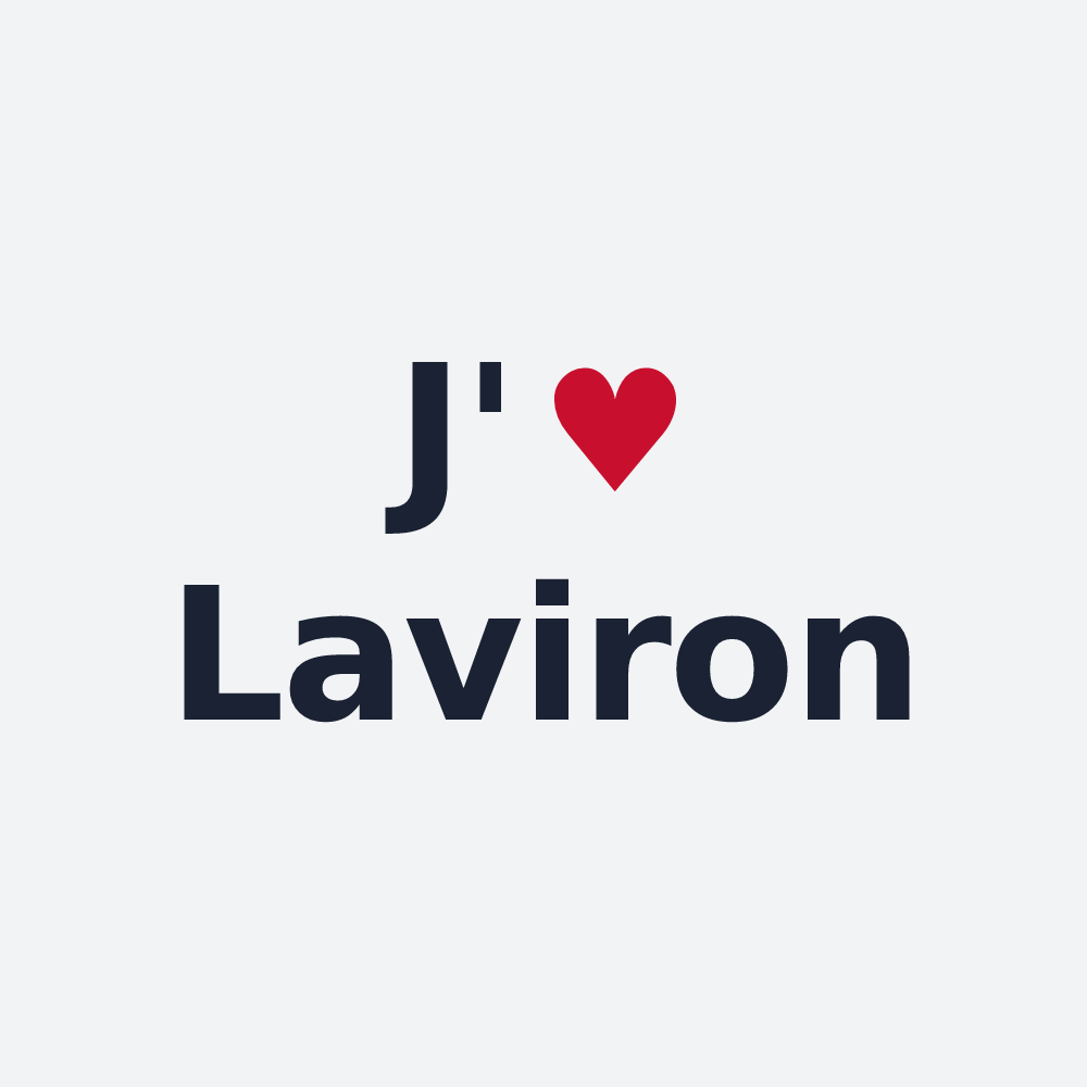 Poster personnalisé Laviron — design J'aime Laviron