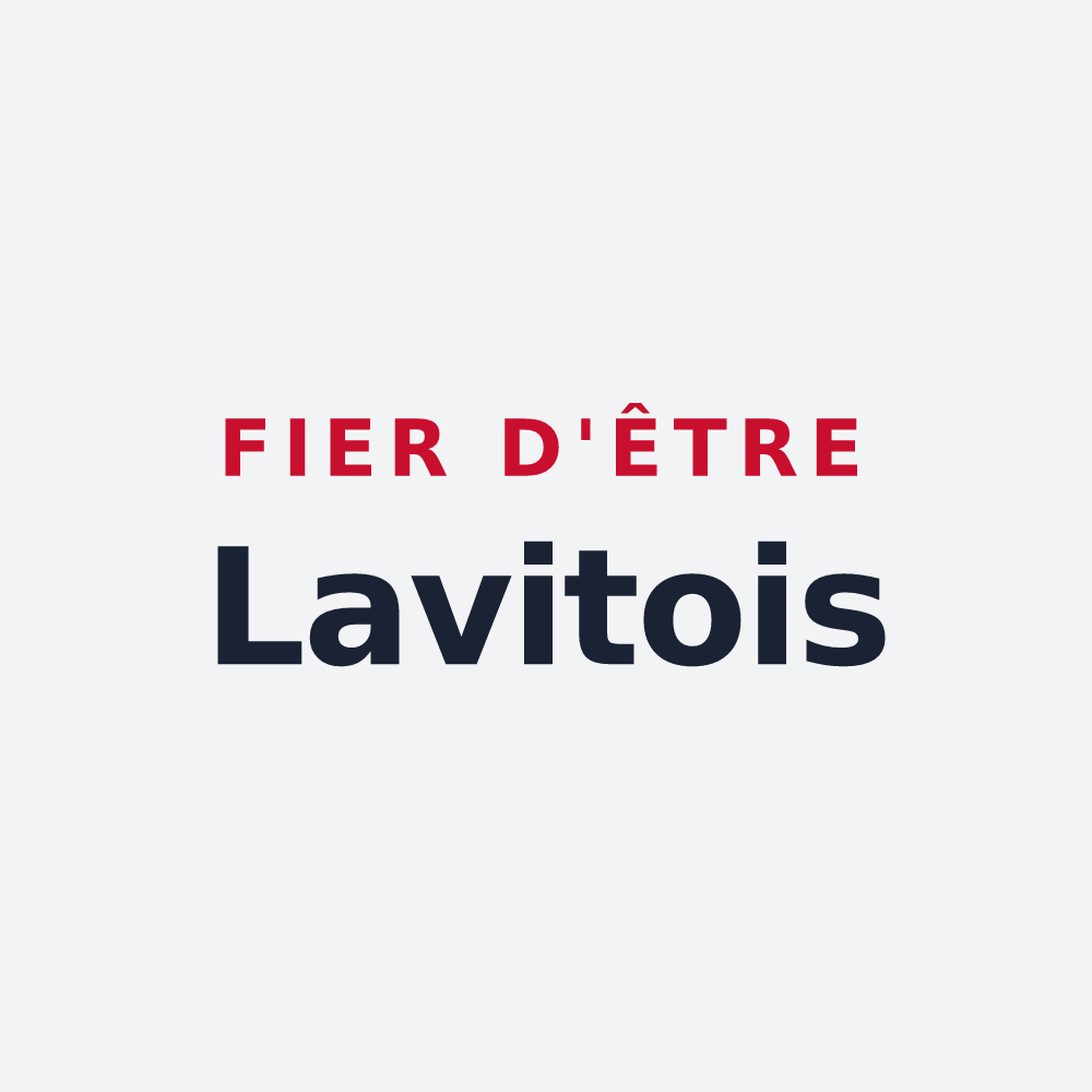 Poster « Fier d'être Lavitois » — design pour Lavit