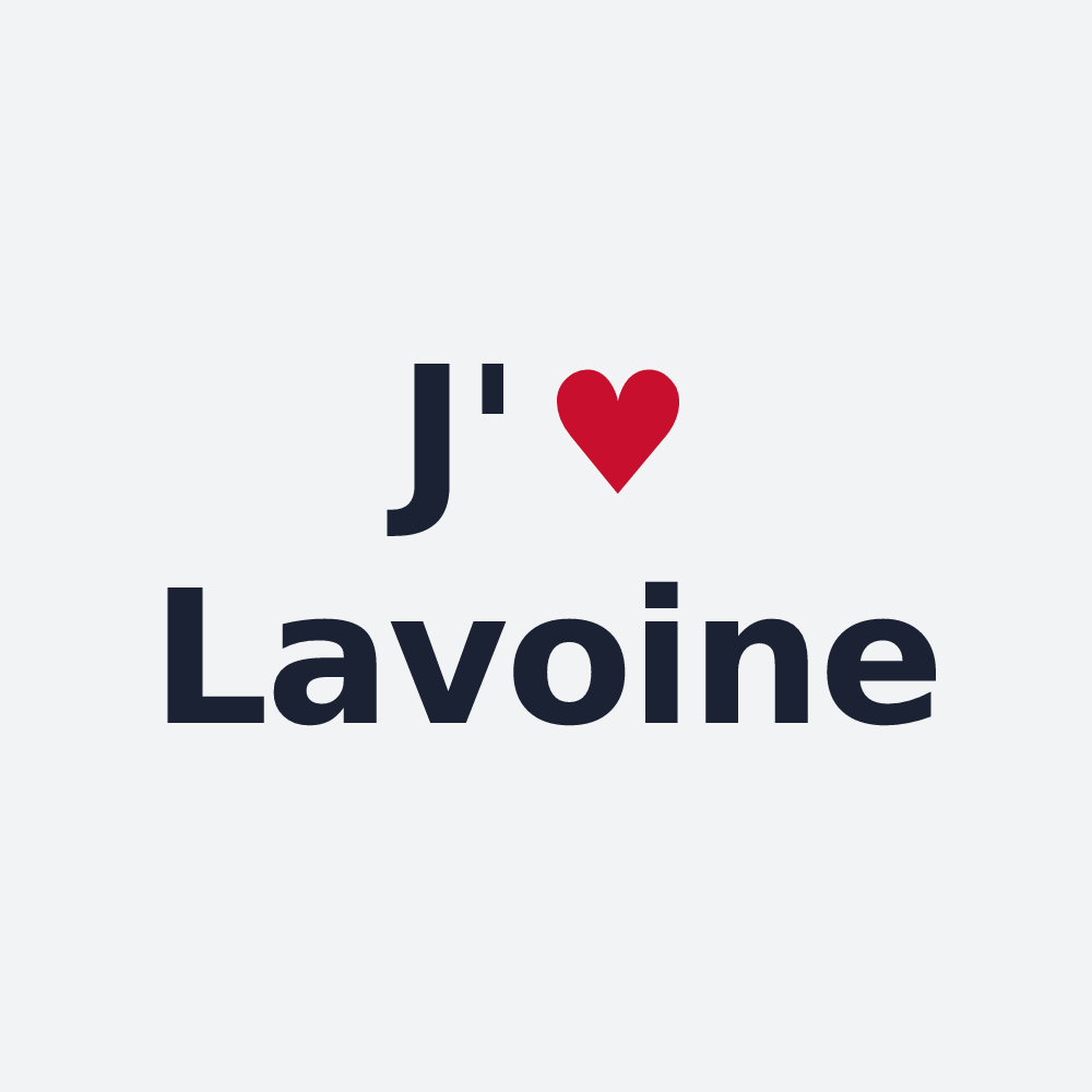 Poster personnalisé Lavoine — design J'aime Lavoine
