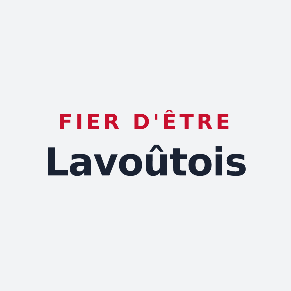 Poster « Fier d'être Lavoûtois » — design pour Lavoûte-Chilhac