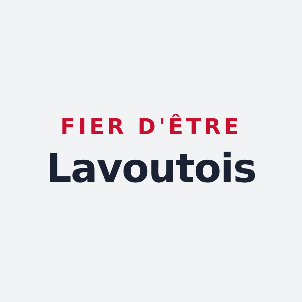 Poster « Fier d'être Lavoutois » — design pour Lavoûte-sur-Loire