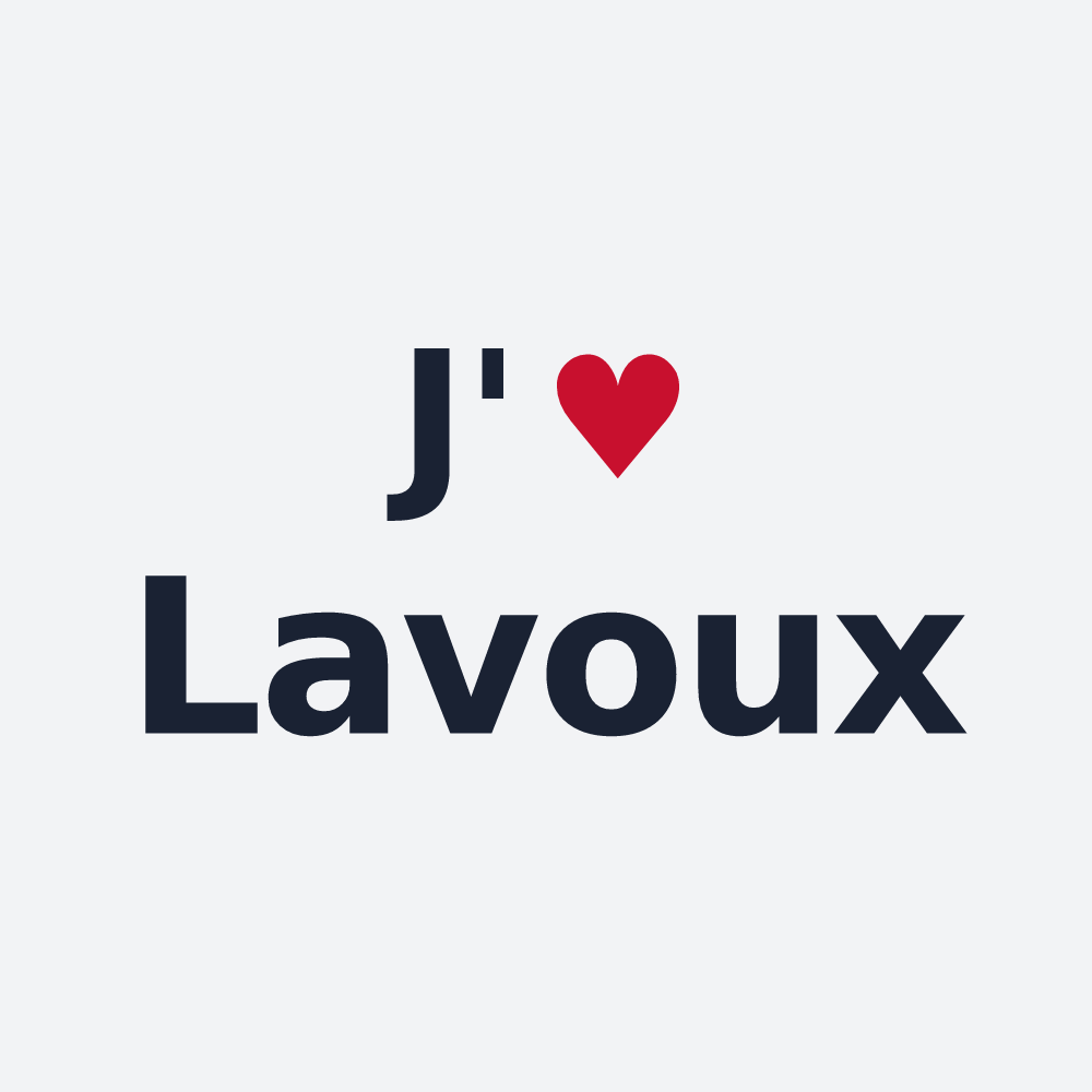 Poster personnalisé Lavoux — design J'aime Lavoux