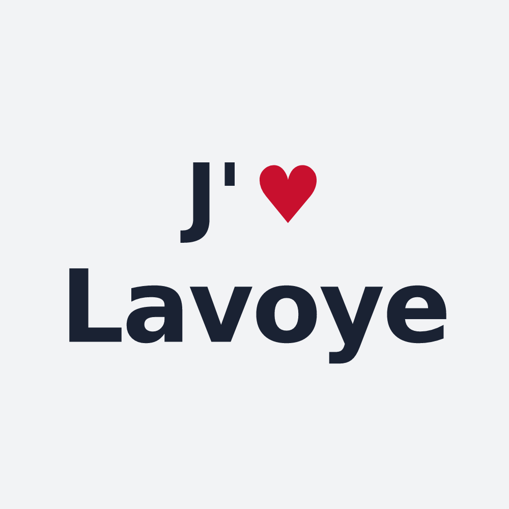 Poster personnalisé Lavoye — design J'aime Lavoye