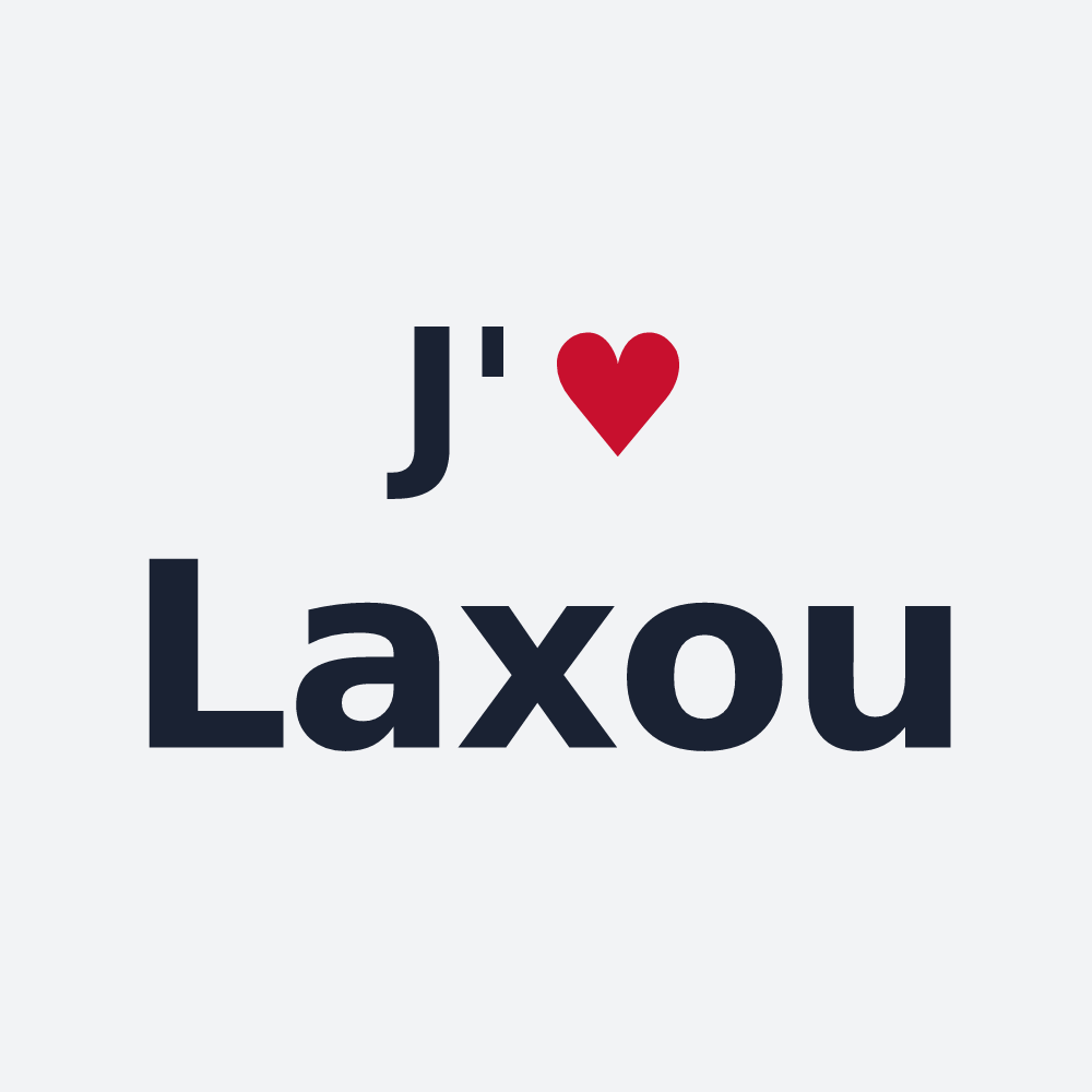 Poster personnalisé Laxou — design J'aime Laxou