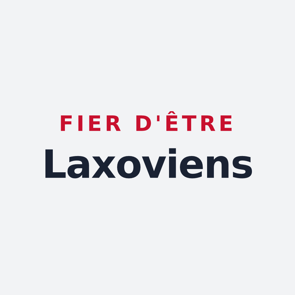 Poster « Fier d'être Laxoviens » — design pour Laxou