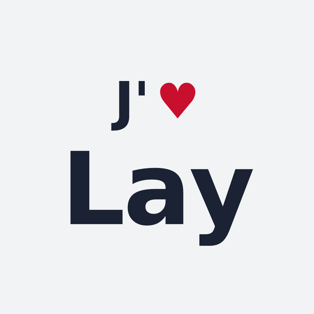 Poster personnalisé Lay — design J'aime Lay