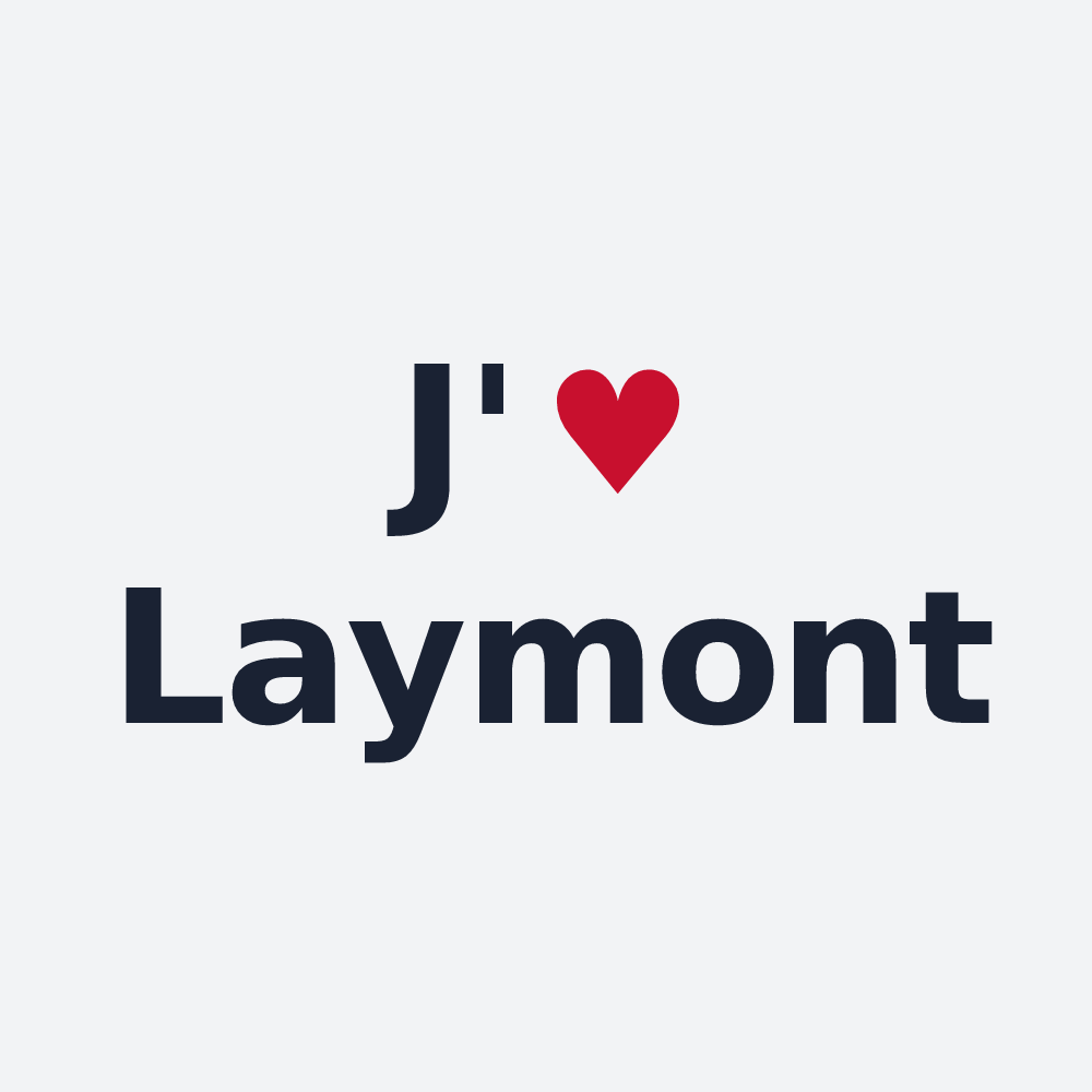 Poster personnalisé Laymont — design J'aime Laymont