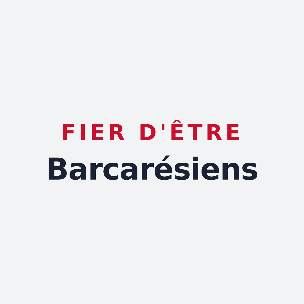 Poster « Fier d'être Barcarésiens » — design pour Le Barcarès