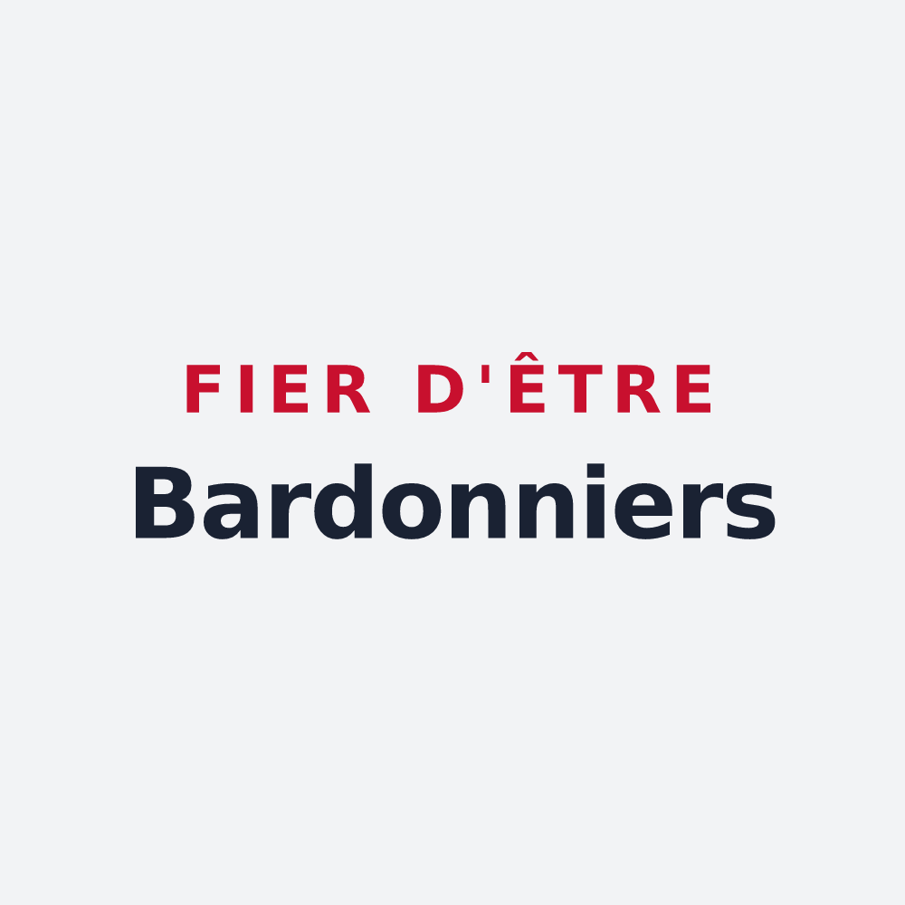 Poster « Fier d'être Bardonniers » — design pour Le Bardon