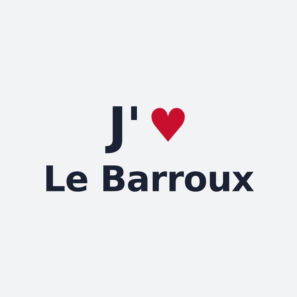 Poster personnalisé Le Barroux — design J'aime Le Barroux