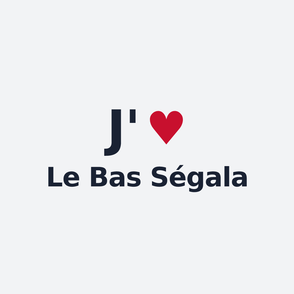 Poster personnalisé Le Bas Ségala — design J'aime Le Bas Ségala