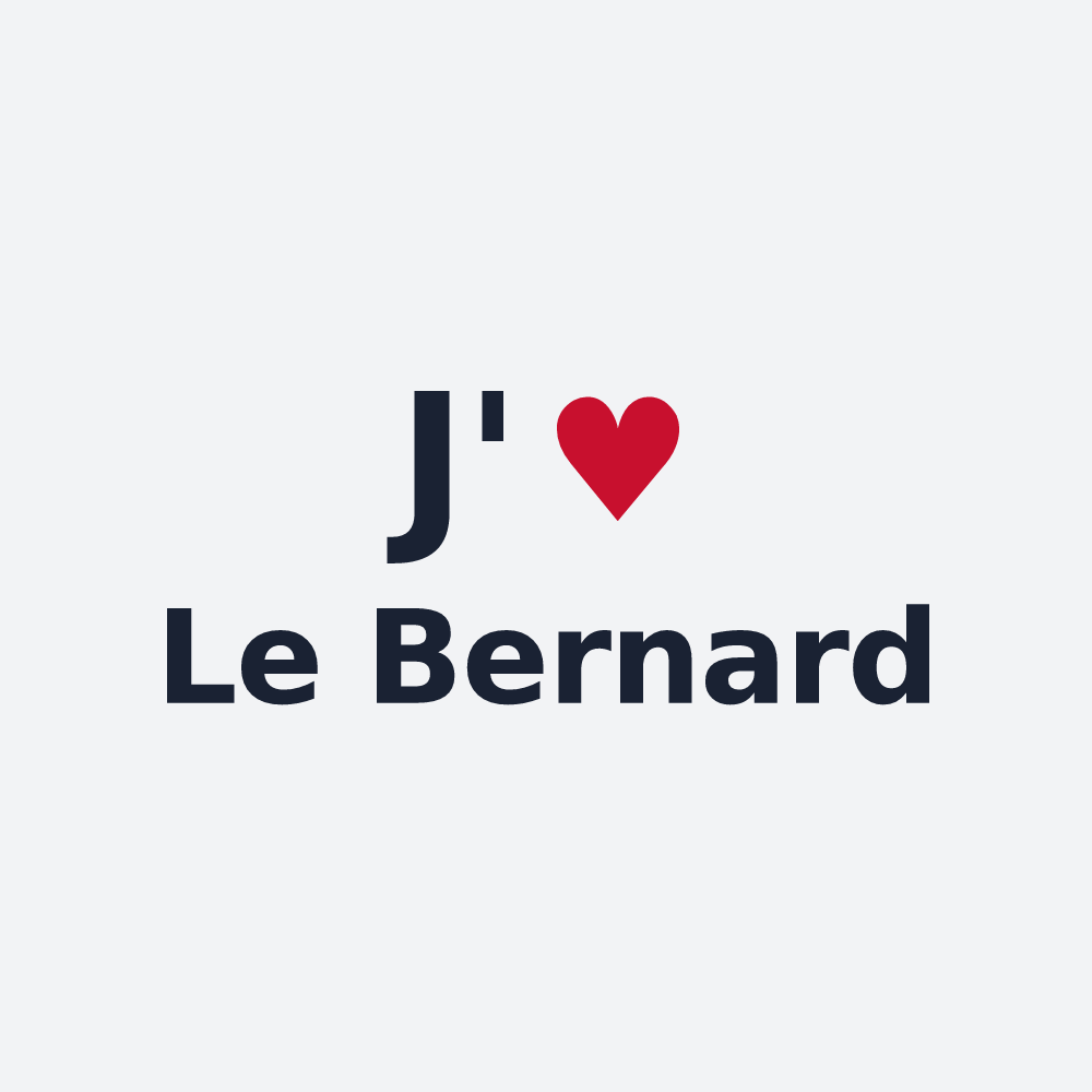 Poster personnalisé Le Bernard — design J'aime Le Bernard