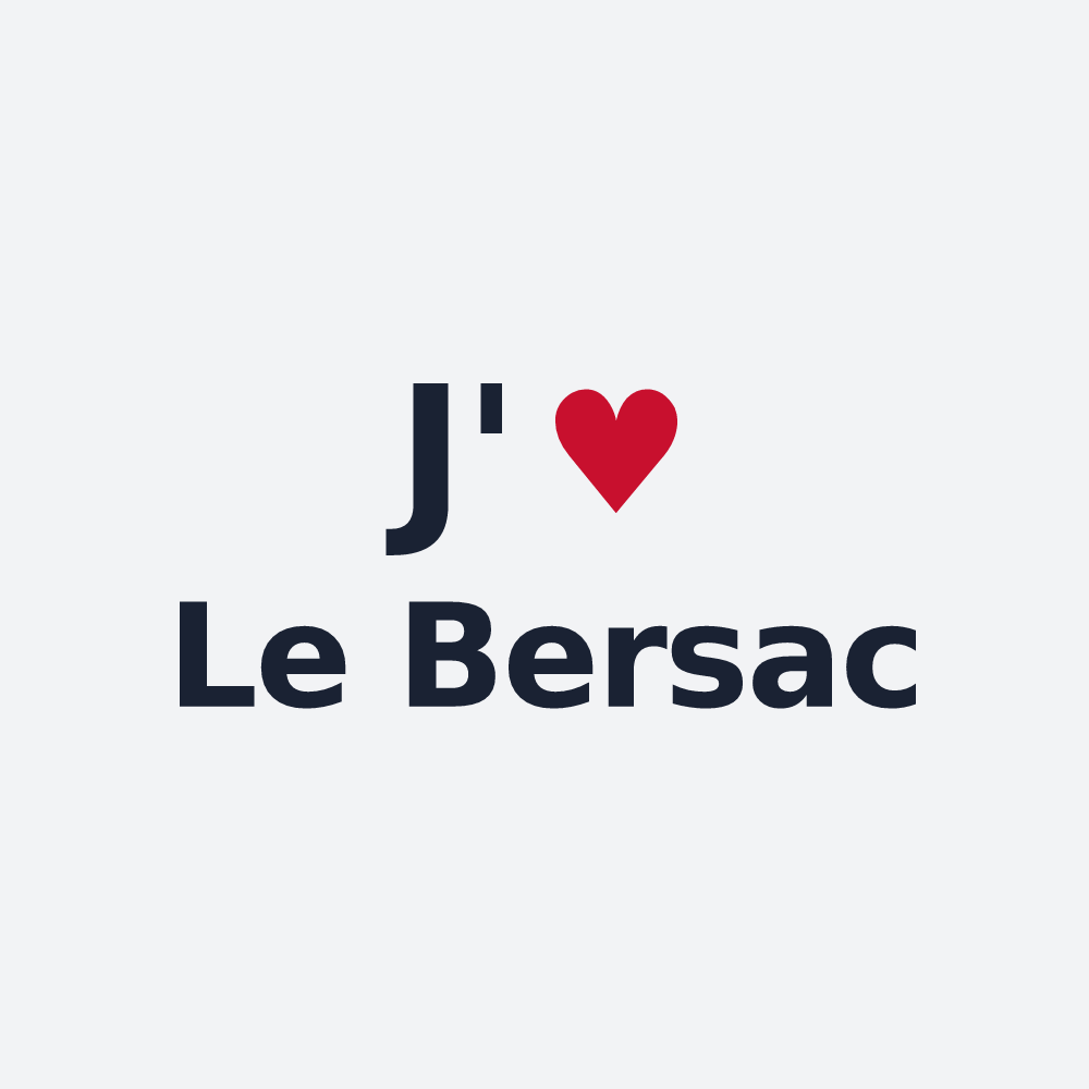 Poster personnalisé Le Bersac — design J'aime Le Bersac