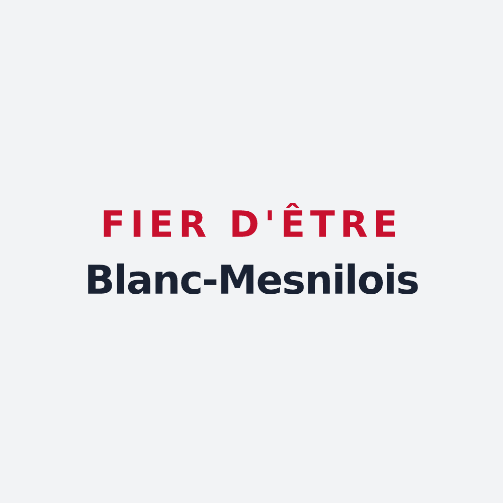 Poster « Fier d'être Blanc-Mesnilois » — design pour Le Blanc-Mesnil