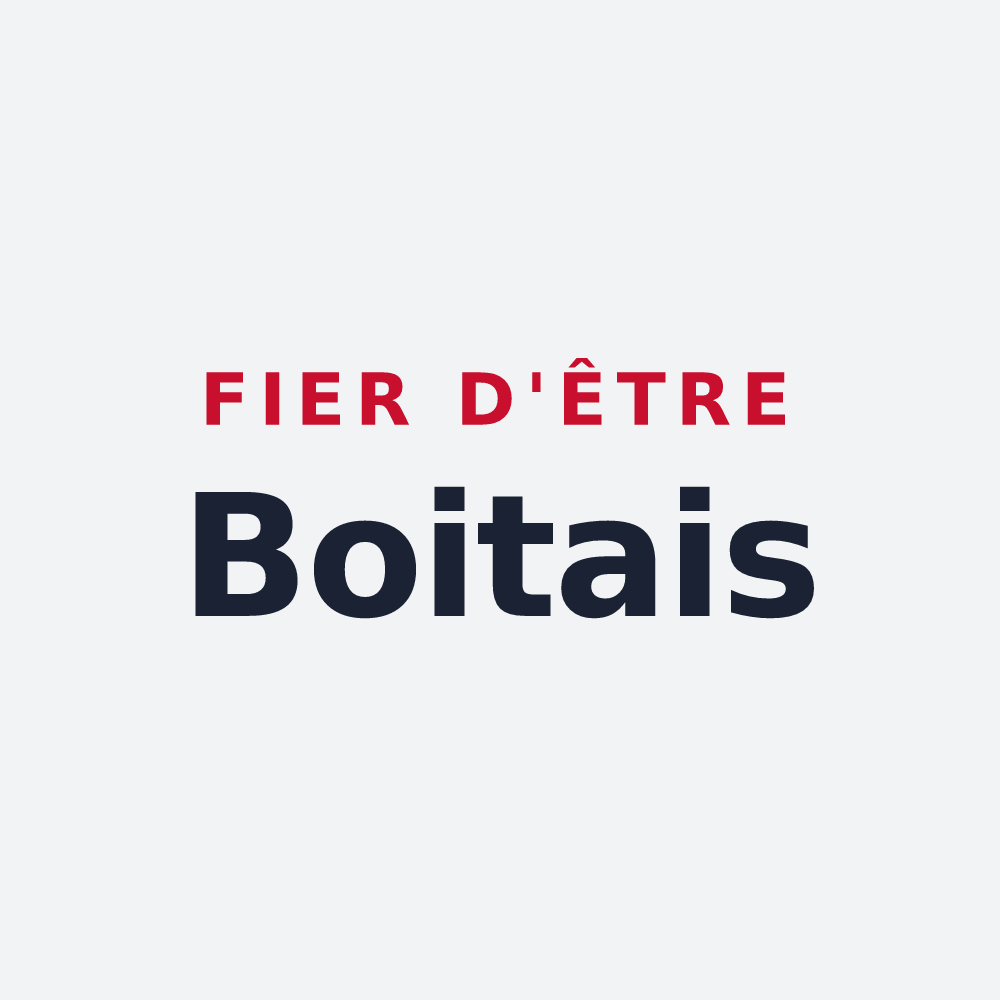 Poster « Fier d'être Boitais » — design pour Le Bois-Plage-en-Ré