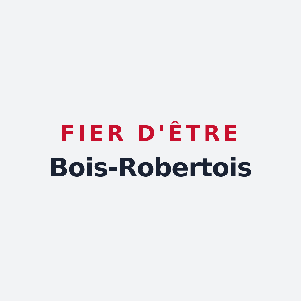 Poster « Fier d'être Bois-Robertois » — design pour Le Bois-Robert