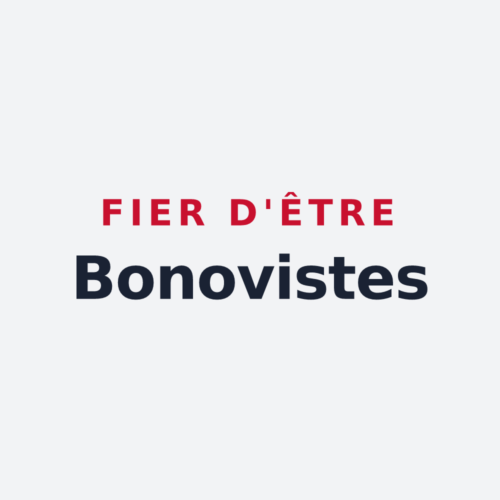 Poster « Fier d'être Bonovistes » — design pour Le Bono