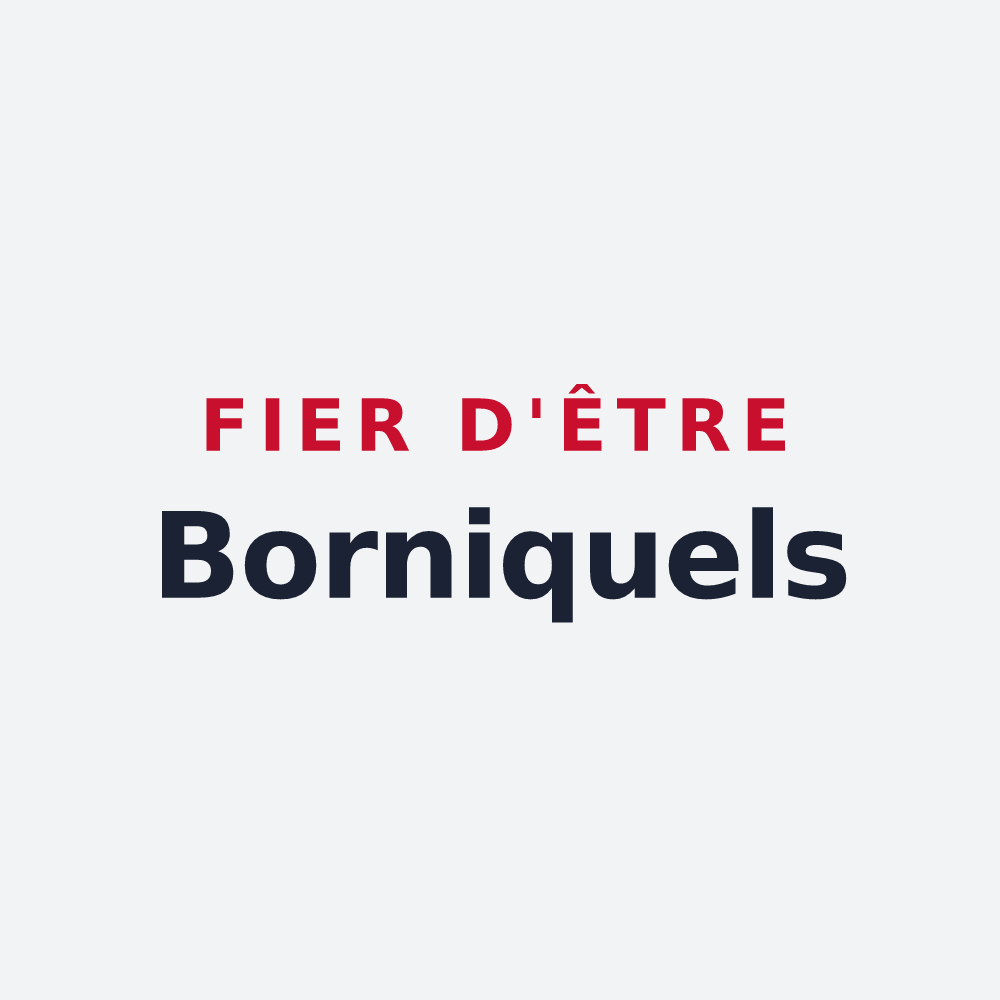 Poster « Fier d'être Borniquels » — design pour Le Born