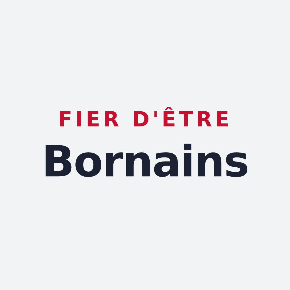 Poster « Fier d'être Bornains » — design pour Le Born