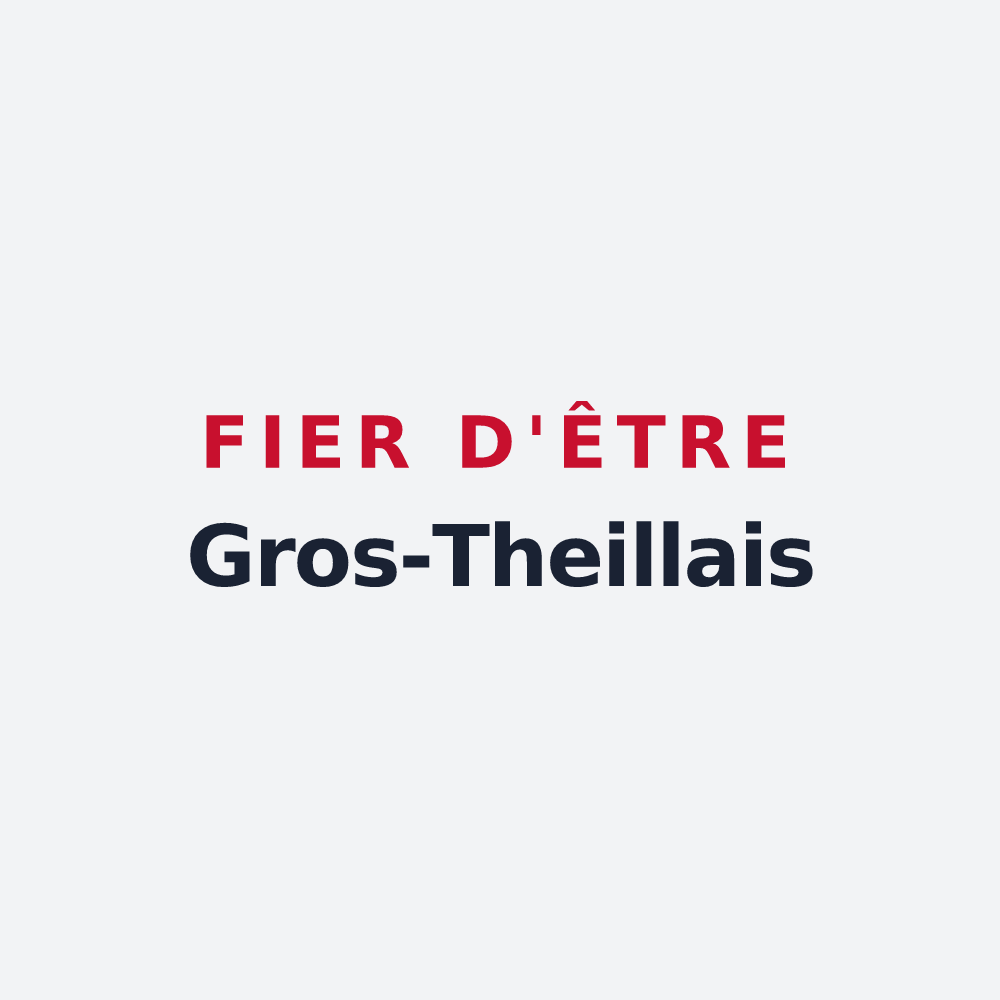 Poster « Fier d'être Gros-Theillais » — design pour Le Bosc du Theil