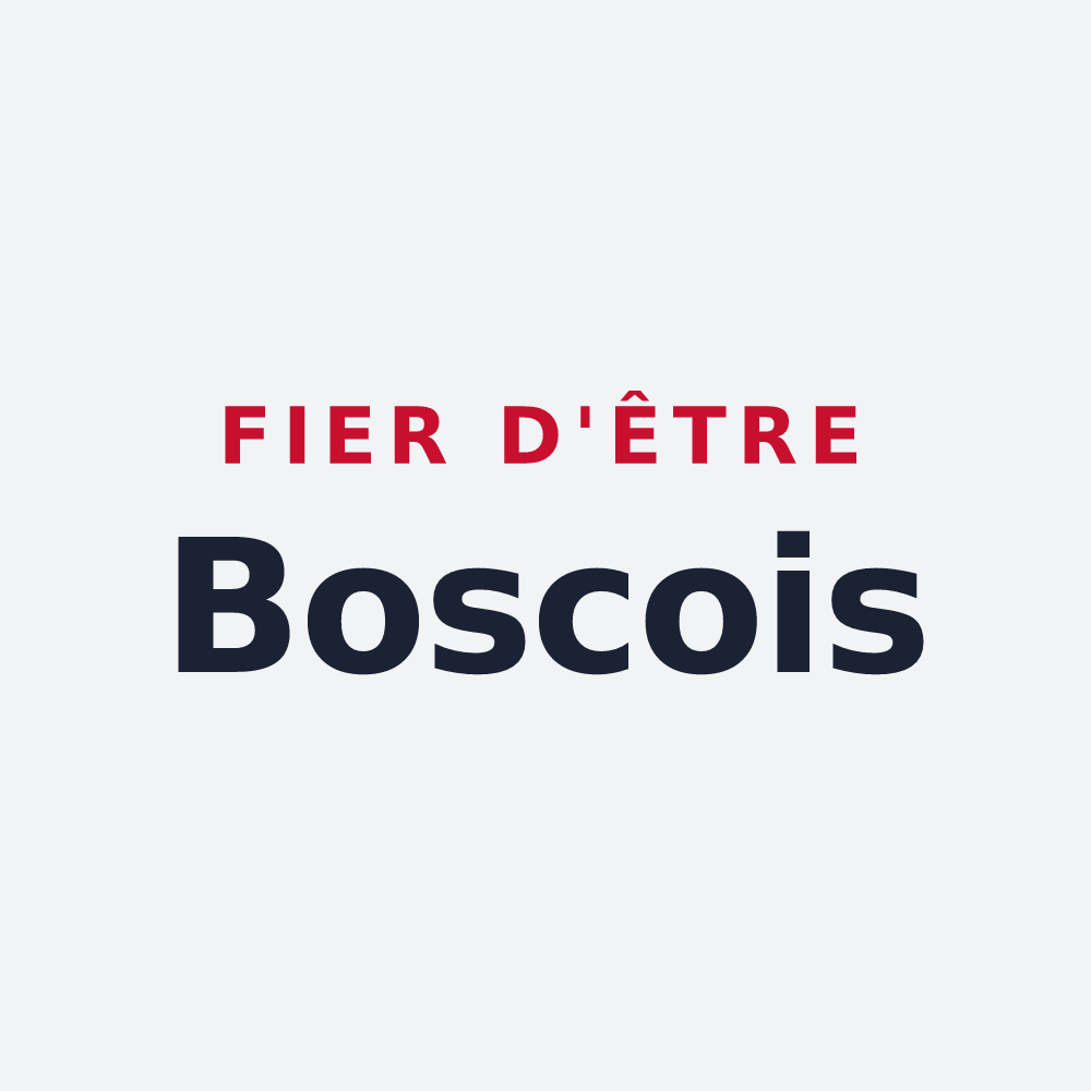 Poster « Fier d'être Boscois » — design pour Le Bosc
