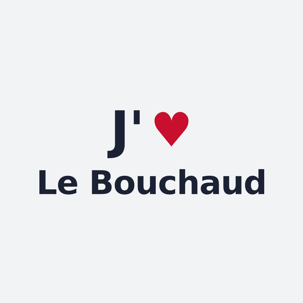 Poster personnalisé Le Bouchaud — design J'aime Le Bouchaud