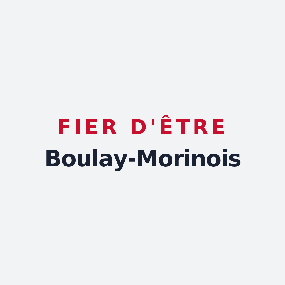 Poster « Fier d'être Boulay-Morinois » — design pour Le Boulay-Morin