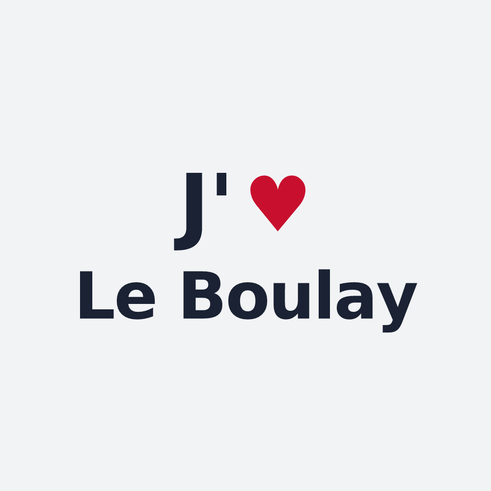 Poster personnalisé Le Boulay — design J'aime Le Boulay