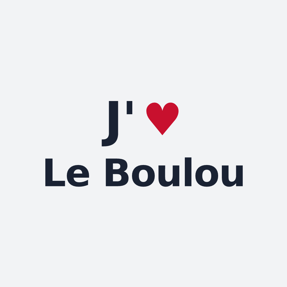 Poster personnalisé Le Boulou — design J'aime Le Boulou