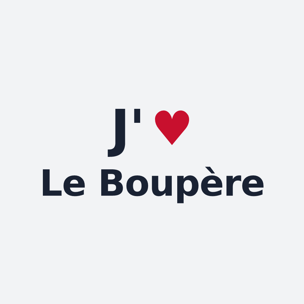 Poster personnalisé Le Boupère — design J'aime Le Boupère