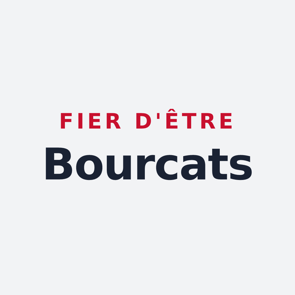 Poster « Fier d'être Bourcats » — design pour Le Bourg-d'Oisans