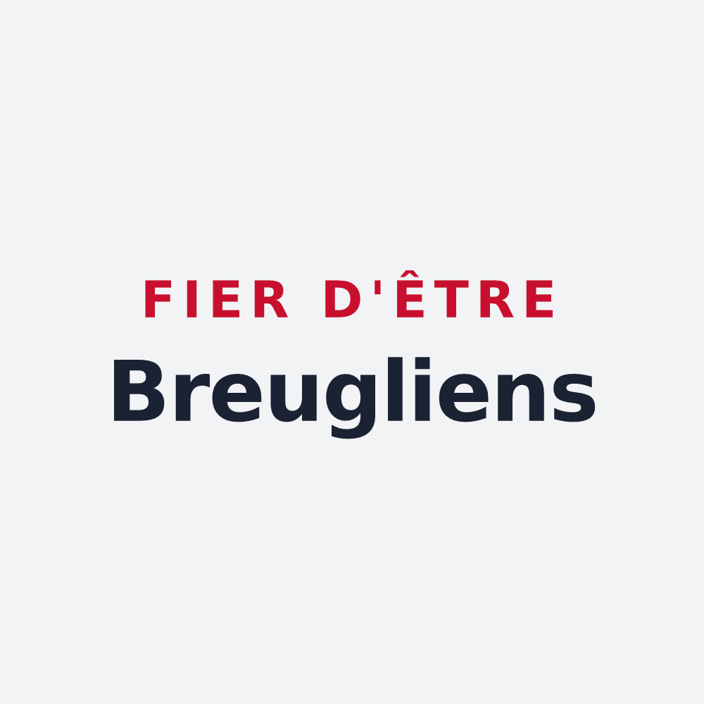Poster « Fier d'être Breugliens » — design pour Le Breuil