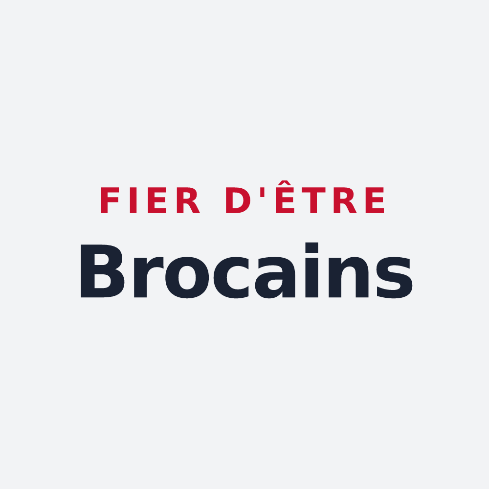 Poster « Fier d'être Brocains » — design pour Le Broc