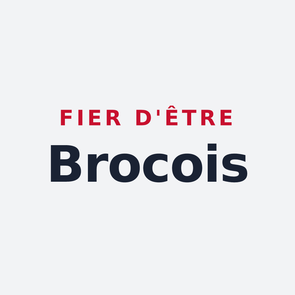 Poster « Fier d'être Brocois » — design pour Le Broc