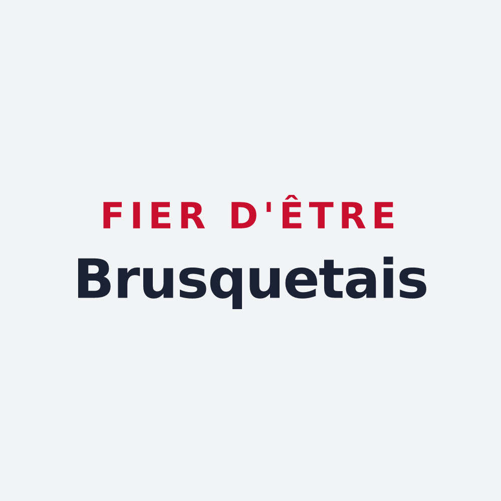 Poster « Fier d'être Brusquetais » — design pour Le Brusquet