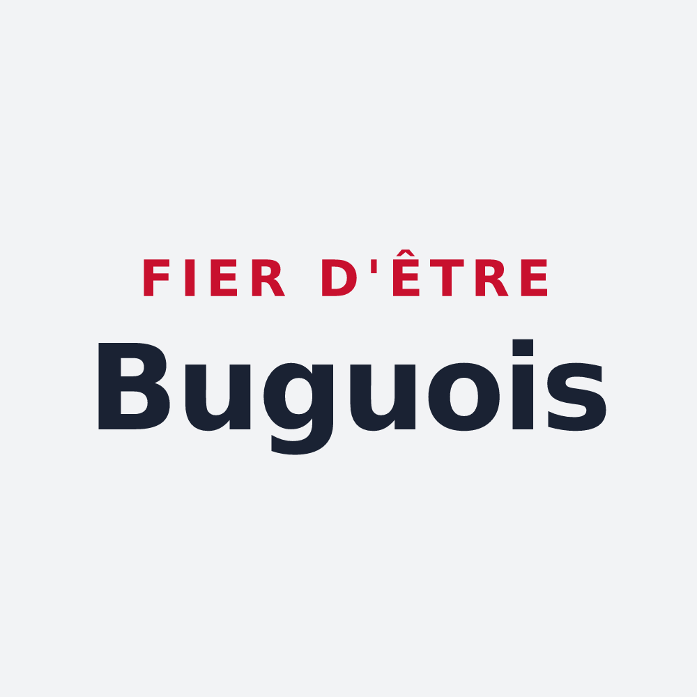 Poster « Fier d'être Buguois » — design pour Le Bugue