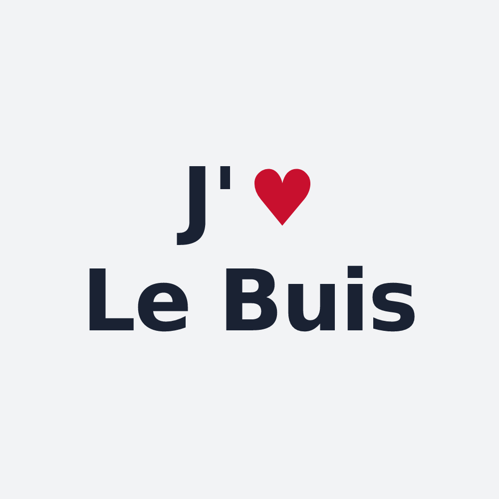 Poster personnalisé Le Buis — design J'aime Le Buis