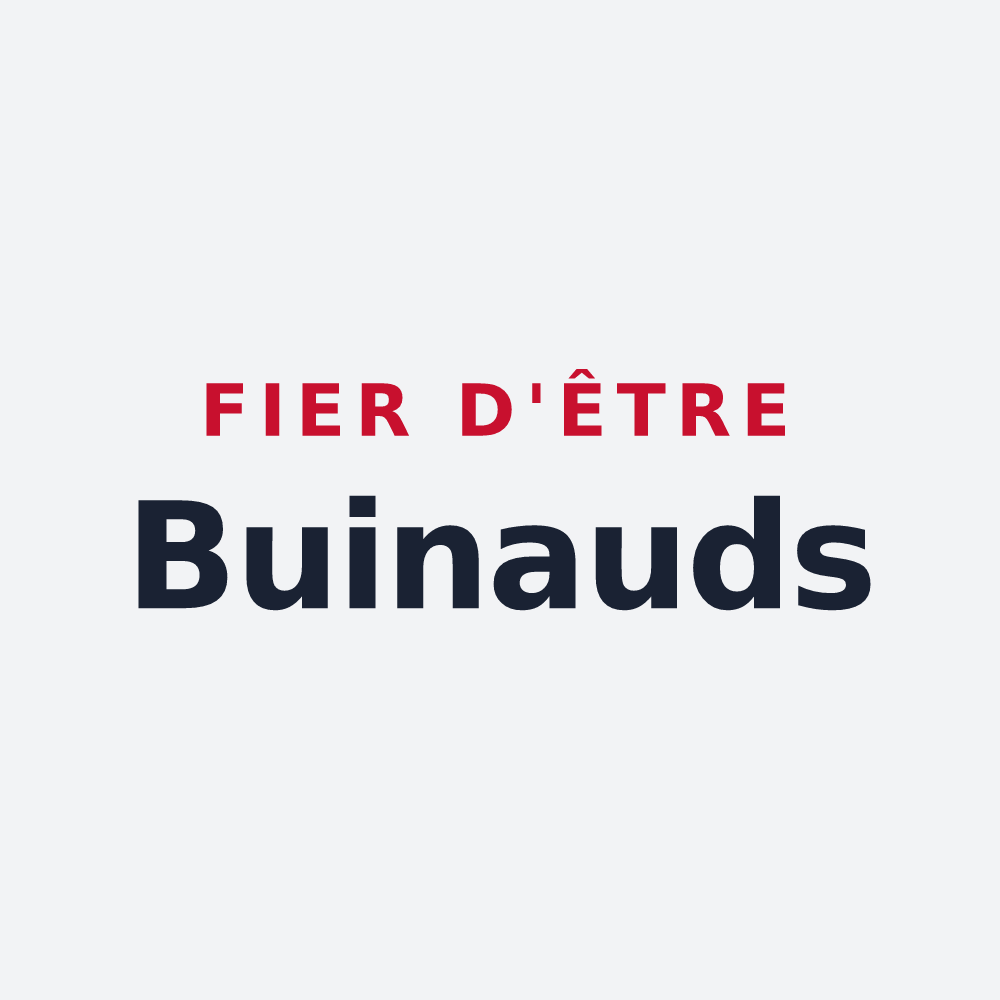Poster « Fier d'être Buinauds » — design pour Le Buis