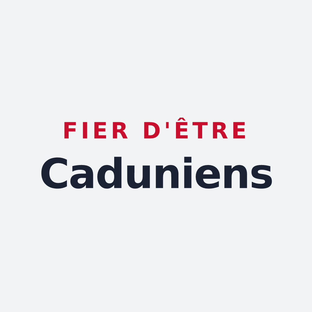 Poster « Fier d'être Caduniens » — design pour Le Buisson-de-Cadouin
