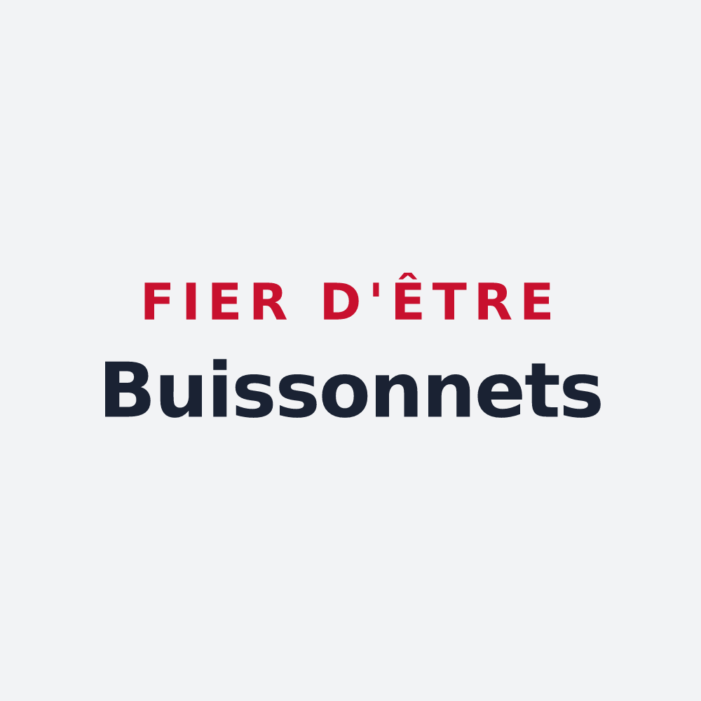 Poster « Fier d'être Buissonnets » — design pour Le Buisson