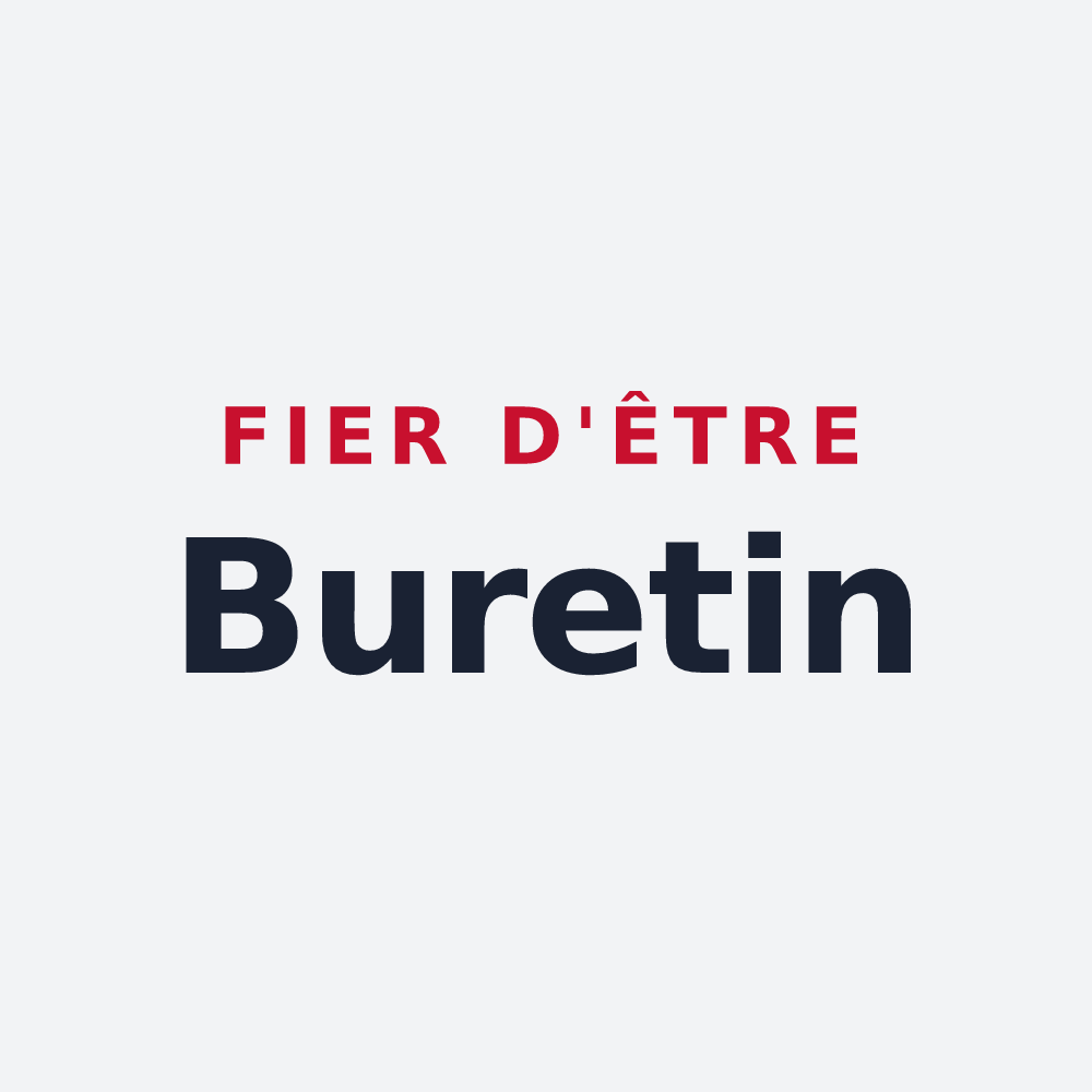 Poster « Fier d'être Buretin » — design pour Le Buret