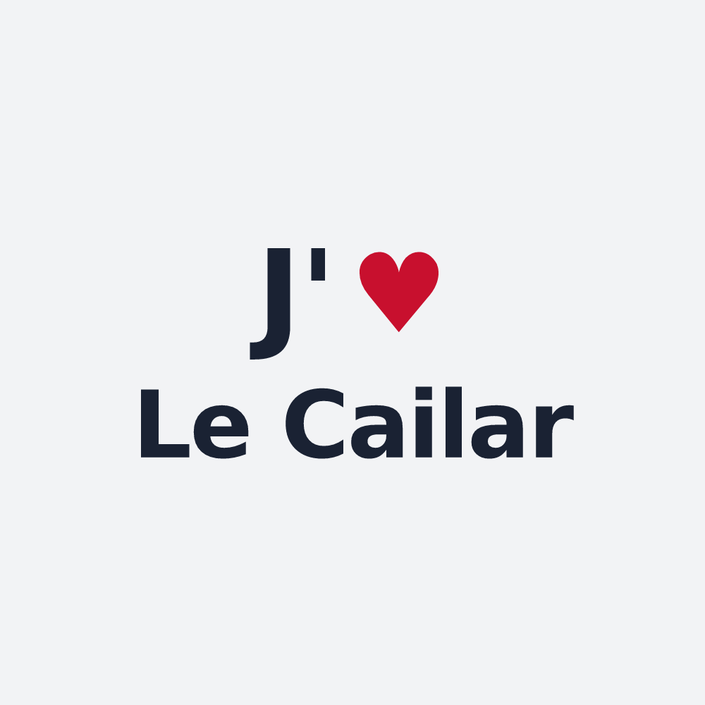 Poster personnalisé Le Cailar — design J'aime Le Cailar
