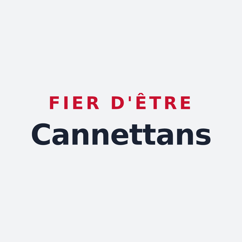 Poster « Fier d'être Cannettans » — design pour Le Cannet