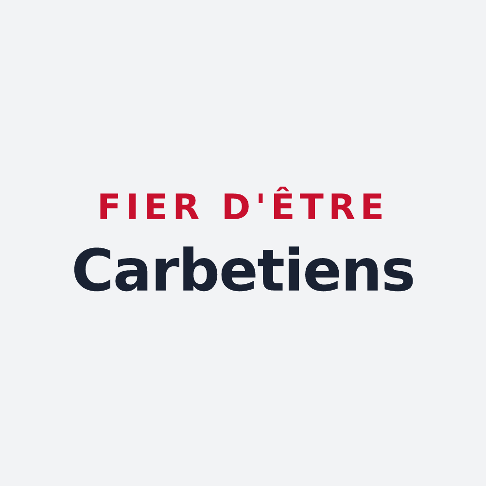 Poster « Fier d'être Carbetiens » — design pour Le Carbet