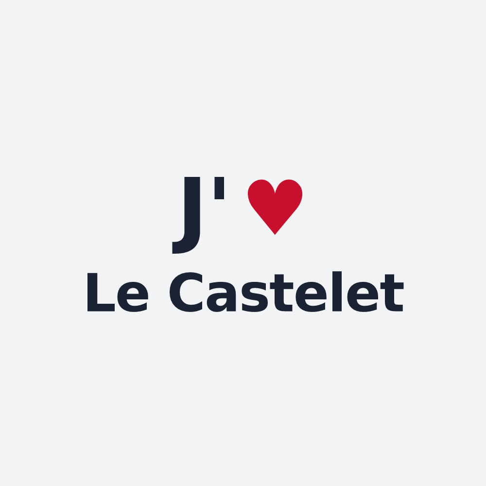 Poster personnalisé Le Castelet — design J'aime Le Castelet