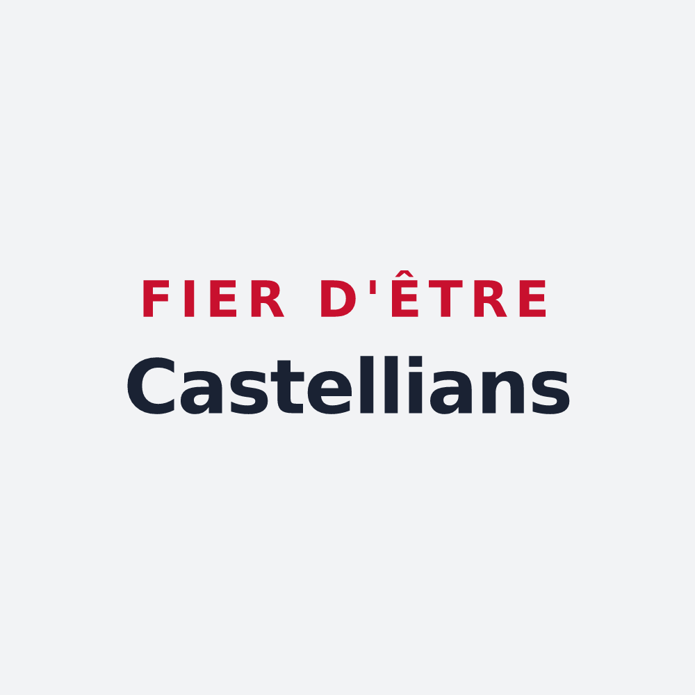 Poster « Fier d'être Castellians » — design pour Le Castellet