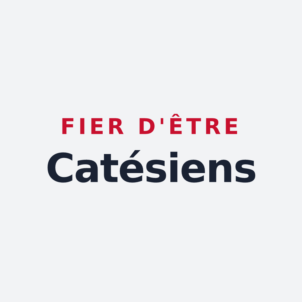 Poster « Fier d'être Catésiens » — design pour Le Cateau-Cambrésis