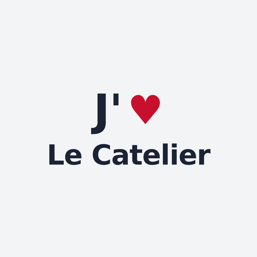 Poster personnalisé Le Catelier — design J'aime Le Catelier