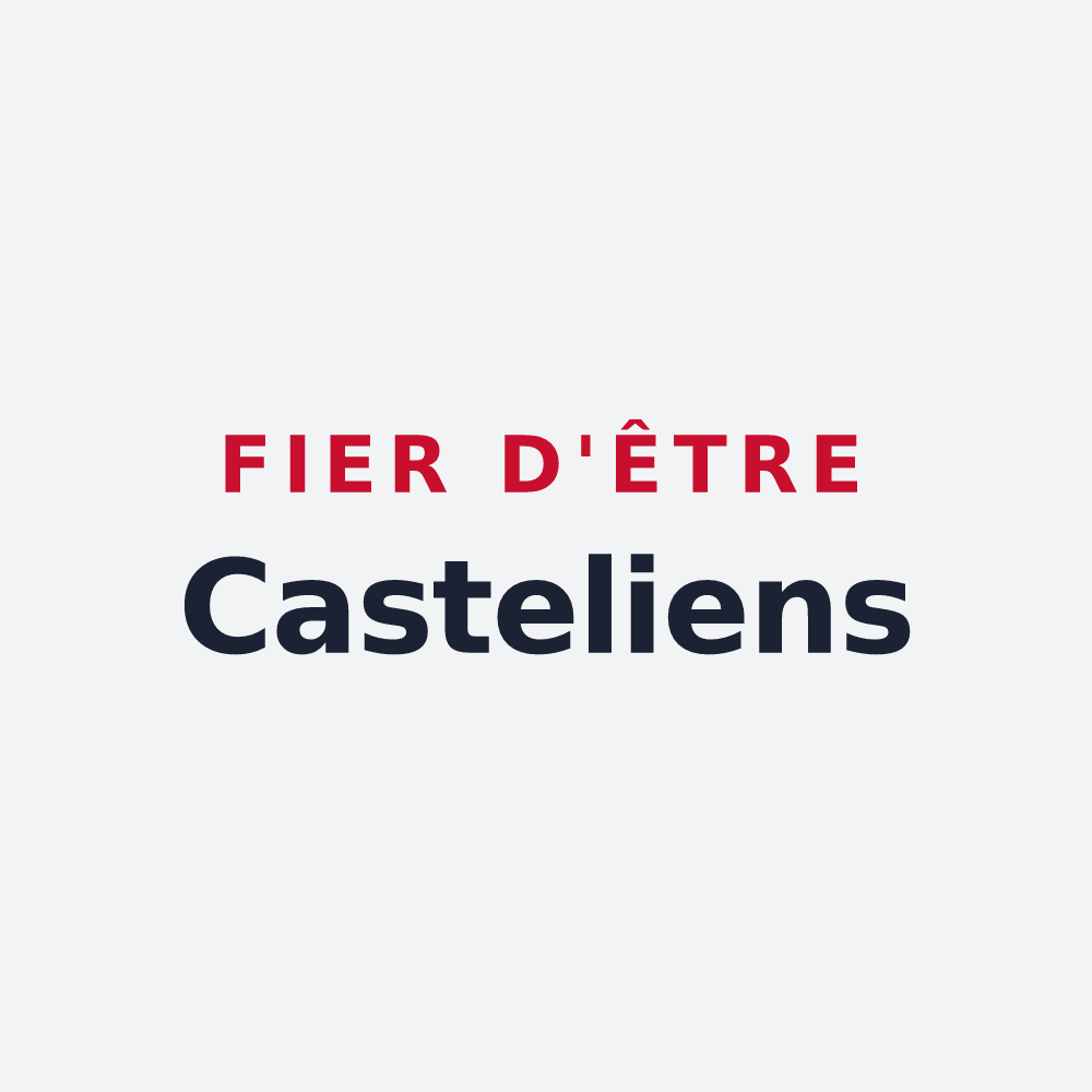 Poster « Fier d'être Casteliens » — design pour Le Catelier